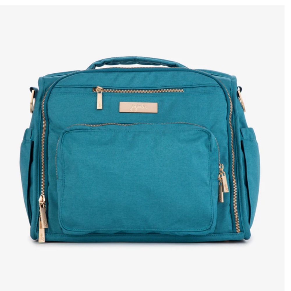 Ju-Ju-Be Chromatics BFF Diaper Bag Backpack Convertible Crossbody Bag in Teal